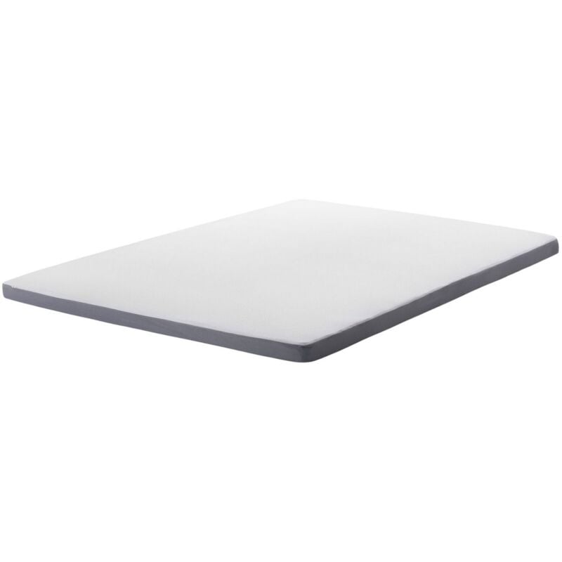 Beliani - Mattress Bed Topper Memory Foam eu Double Size 140 x 200 cm 6 cm Thick Comfy