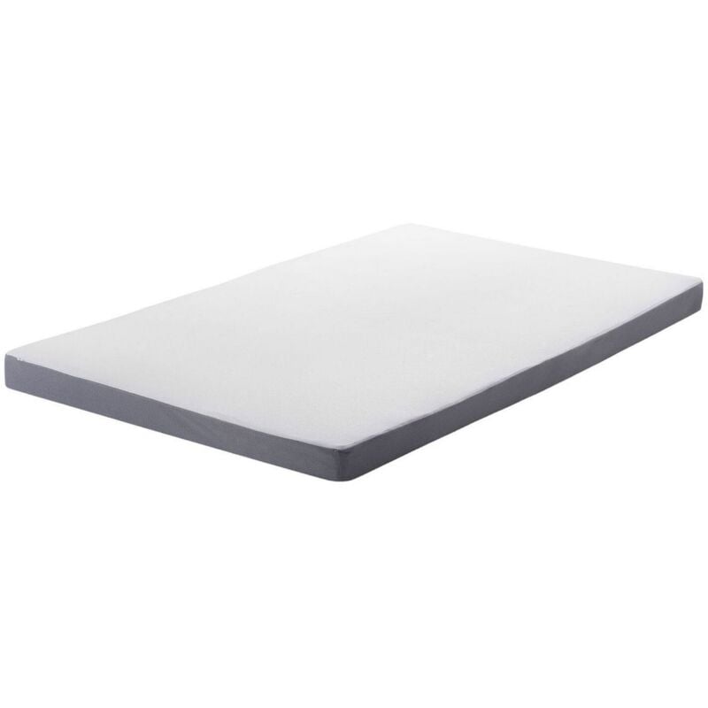 Beliani - Single Size Foam Mattress 2ft6 Polyester Cover Soft Filling Zipper White Piccolo