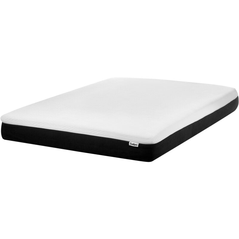 Beliani - eu Double Size Medium Latex Foam Mattress 4ft6 Polyester Removable Cover Filling Zipper Cozy