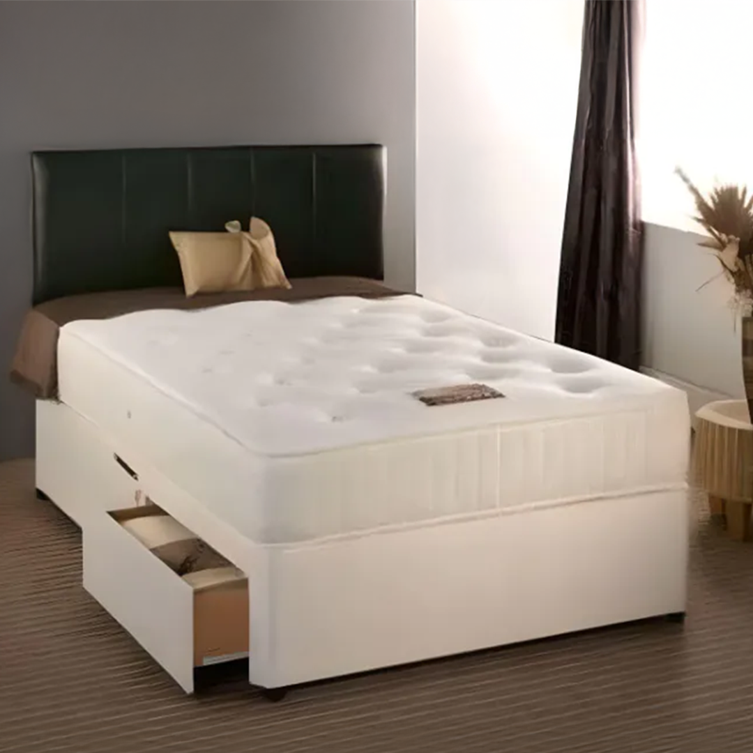 Buckingham 4ft Small Double Divan Bed with 1000 Pocket Sprung Mattress
