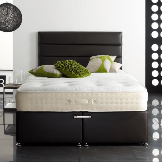 Buckingham 5ft King Size Divan Bed with 1500 Pocket Sprung Medium Firm Mattress