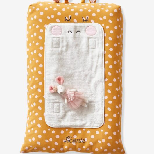 Cover for Changing Mattress, Giraffe Theme yellow/print