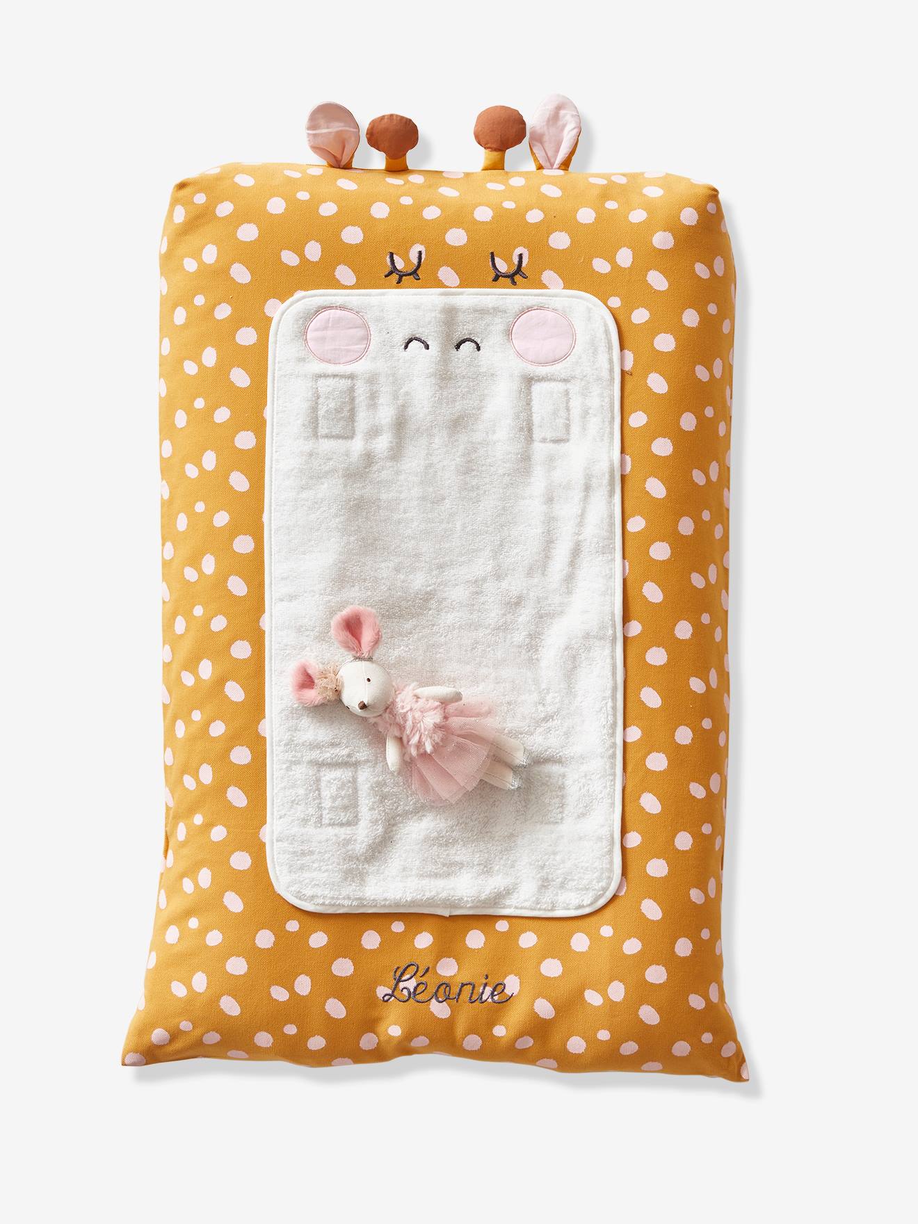 Cover for Changing Mattress, Giraffe Theme yellow/print