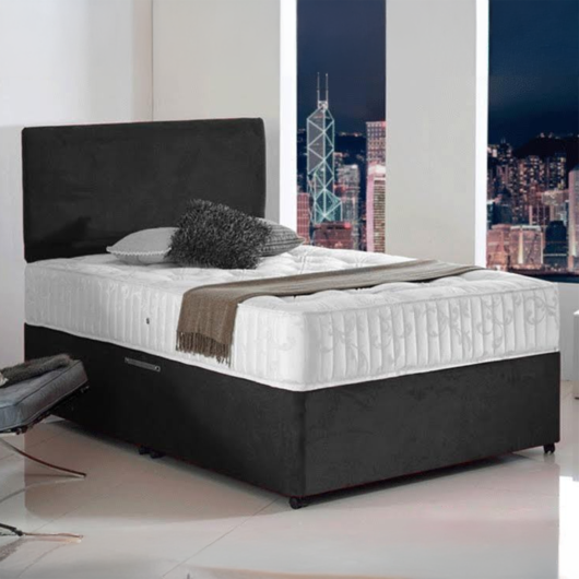 Elite 4ft 6in Double Divan Bed with Firm Orthopaedic Mattress