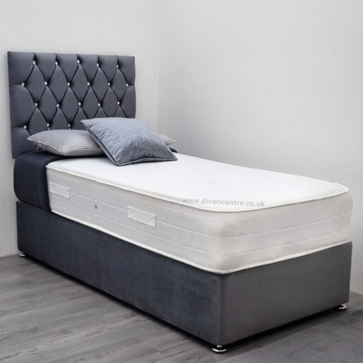 Savoy 2ft 6in Small Single Divan Bed with 1000 Pocket Memory Foam Mattress