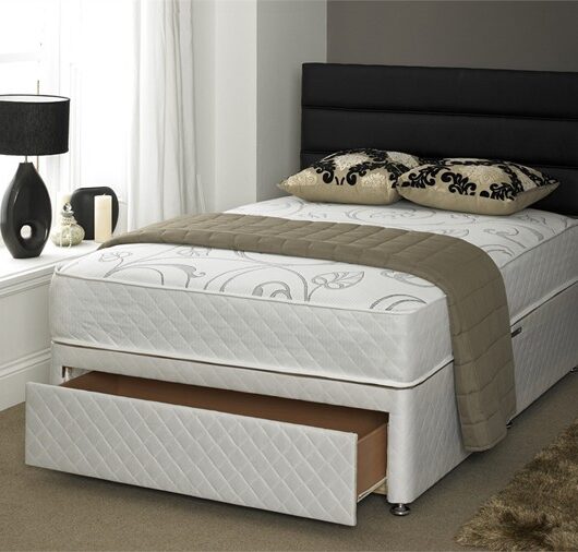 Vitality 4ft 6in Double Divan Bed with 1500 Pocket Memory Foam Mattress