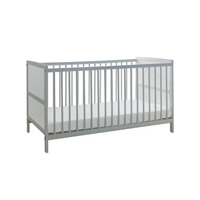 Wooden Sydney 2 in 1 Cotbed Grey