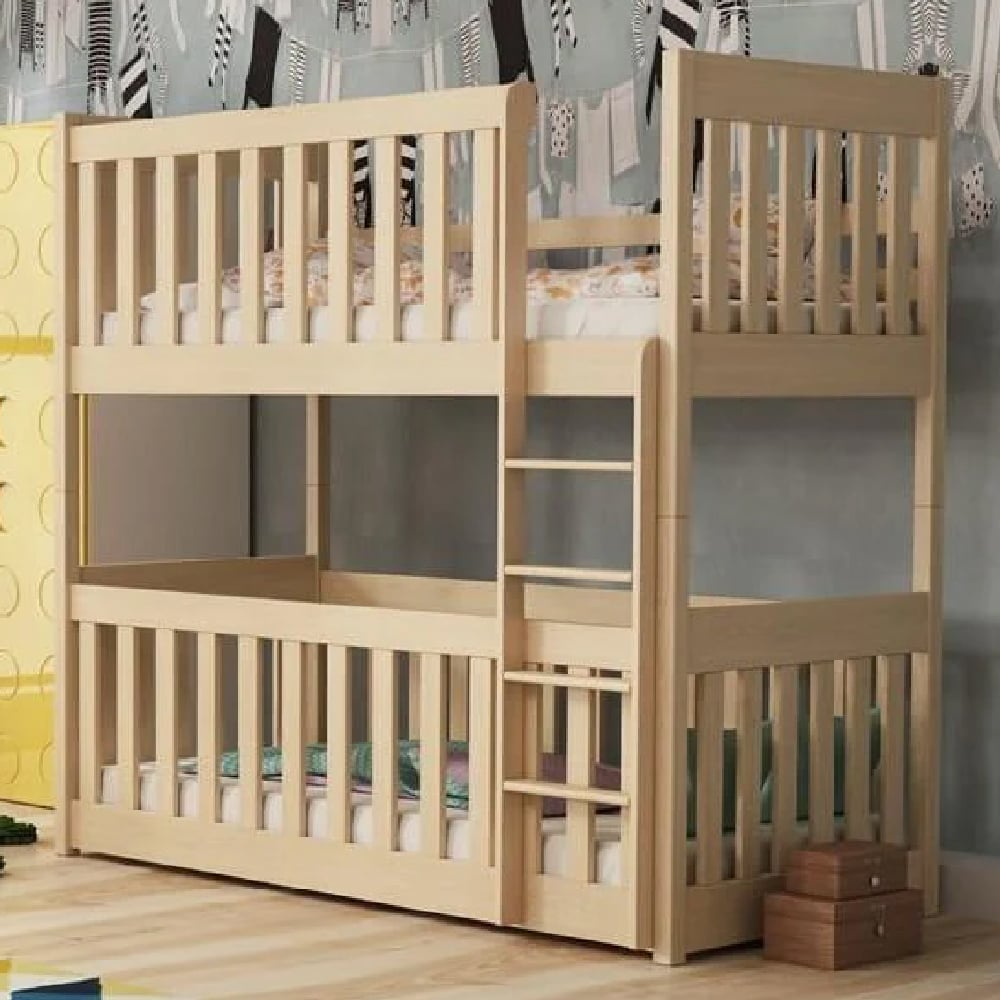 Keller Wooden Bunk Bed With Bonnell Mattress In Pine