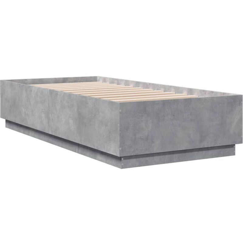 Vidaxl - Bed Frame without Mattress Concrete Grey 90x200 cm