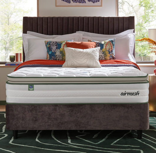 Silentnight Eco Comfort Airmesh 2000 Pocket Pillow Top Mattress, Single