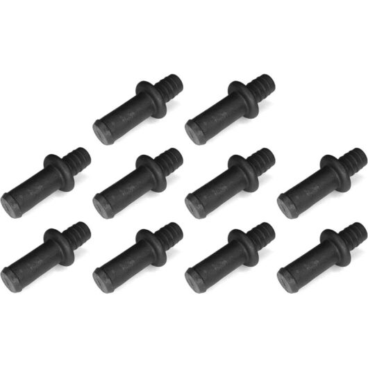 10x 11mm Tenon End Cap for Bed Slat Support Mattress Box Spring Pawn Insert Rod Plastic Connector