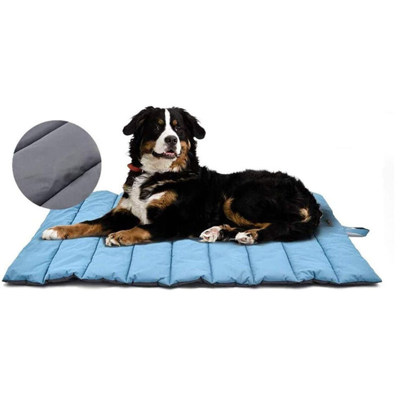 (110 x 68 cm) Large Dog & Cat Mat (Cool and Warm), Foldable Dog Basket, Washable Dog Cushion, Anti-static Outdoor Dog Travel Bed, Cooling Dog Mattress