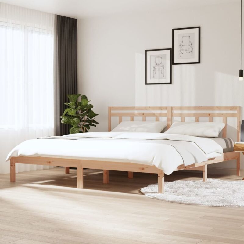 3100599 Bed Frame without Mattress Solid Wood 160x200 cm (810027+814104) vidaXL