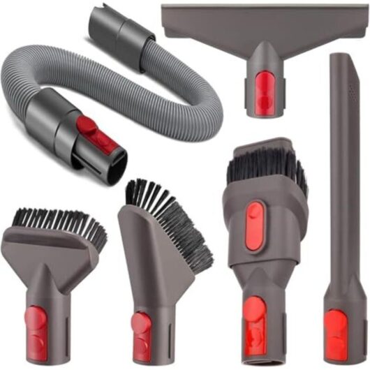 6-piece accessory set replacement for Dyson brush with extension hose nozzle set for Dyson GEN5 G5 V15 V12 V11 V10 V8 V7 for quickly cleaning