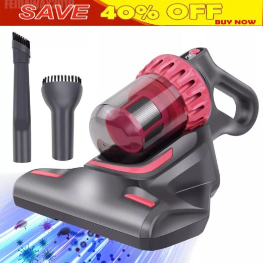Cordless Handheld Vacuum Cleaner UV Dust Mite Remover Bed Blanket Bed Mattress