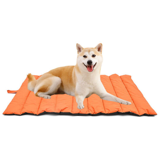 Csparkv - 105 x 70 cm) Large Dog & Cat Mat (Cool and Warm), Foldable Dog Basket, Washable Dog Cushion, Antistatic Outdoor Dog Travel Bed, Cooling Dog