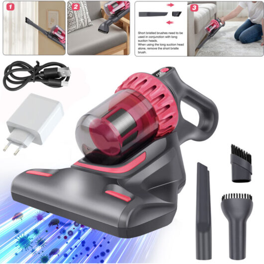 Dayplus - Cordless 3in1 Vacuum Cleaner uv Bed Vacuum, Mattress Vacuum Cleaner Rechagerable