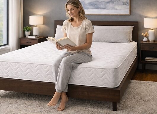 Deluxe Quilted Memory Foam & Spring Mattress (6 Sizes)