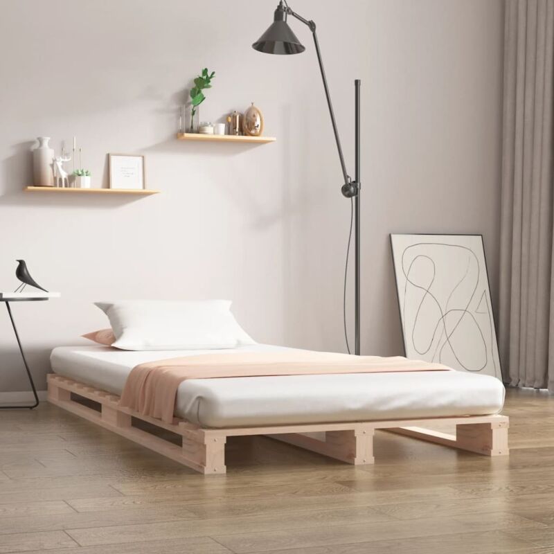 Pallet Bed without Mattress 100x200 cm Solid Wood Vidaxl