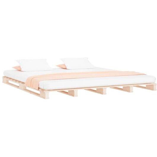 Pallet Bed without Mattress 140x190 cm Solid Wood Vidaxl