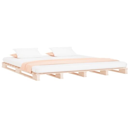 Pallet Bed without Mattress 140x200 cm Solid Wood Vidaxl