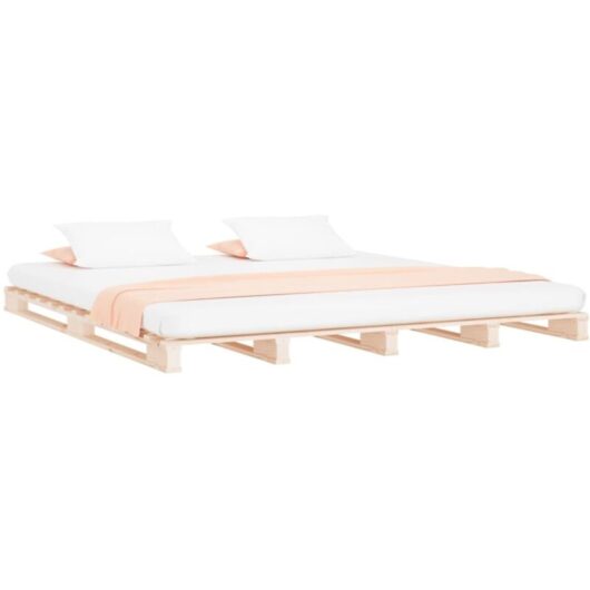 Pallet Bed without Mattress 200x200 cm Solid Wood Vidaxl
