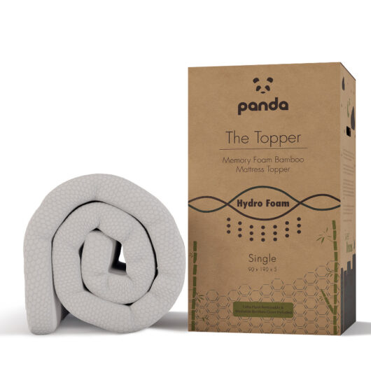 Panda Memory Foam Bamboo Mattress Topper - Single