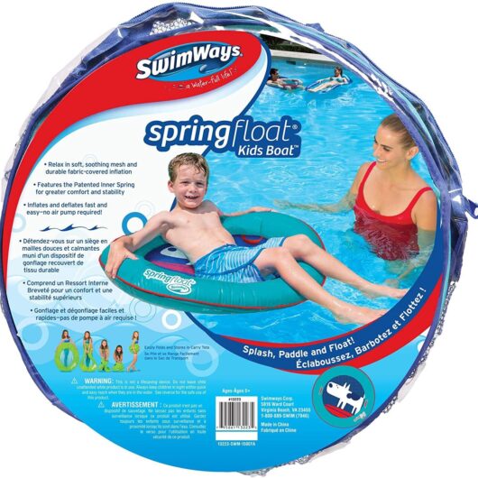 SwimWays Inflatable Spring Float Kids Boat