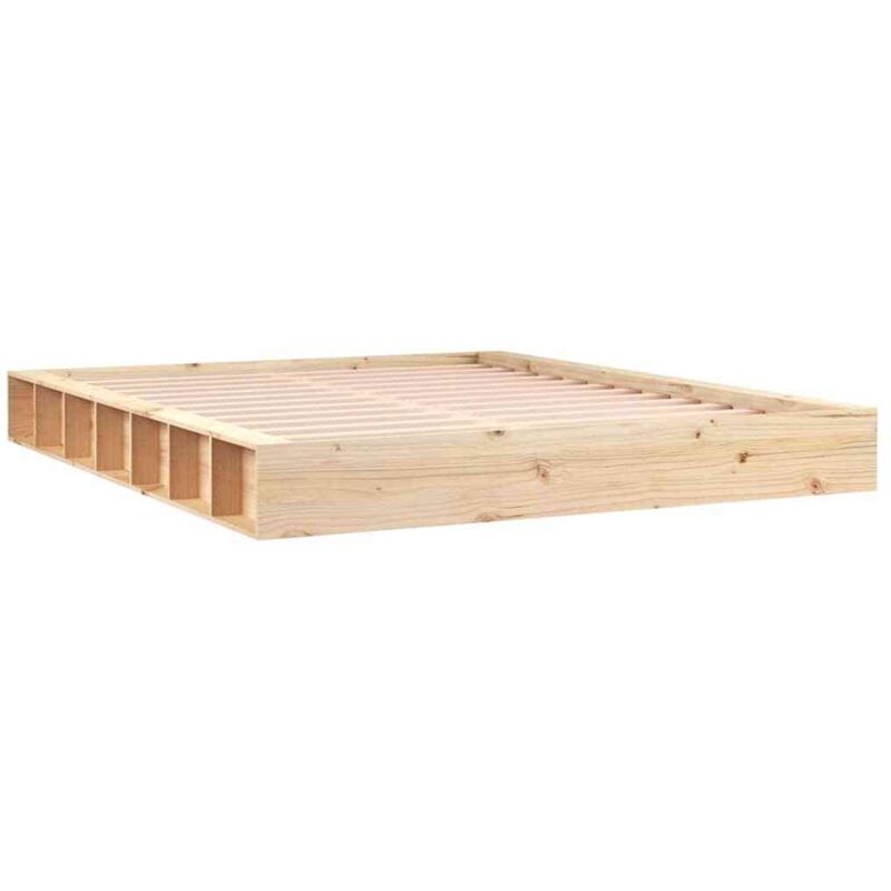Vidaxl - Bed Frame without Mattress 150x200 cm King Size King Size Solid Wood