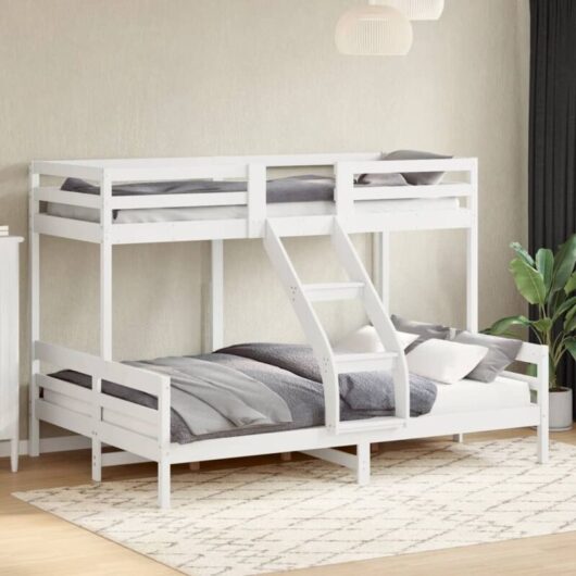 Vidaxl - Bunk Bed without Mattress 80x200/140x200 cm White Solid Wood