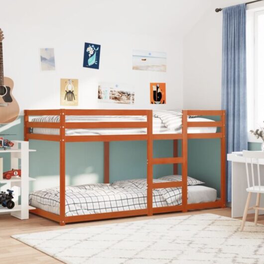 Vidaxl - Bunk Bed without Mattress Wax Brown 80x200 cm Solid Wood Pine