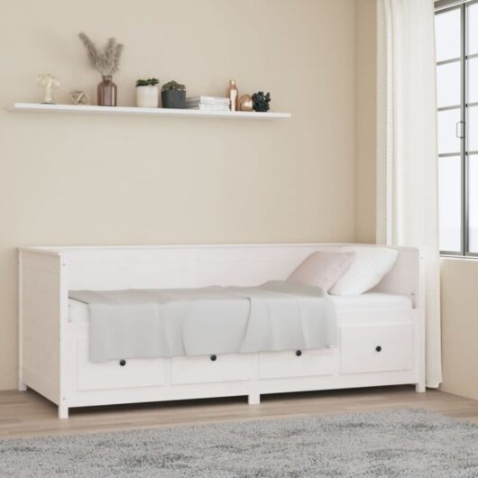 Vidaxl - Day Bed without Mattress White 80x200 cm Solid Wood Pine