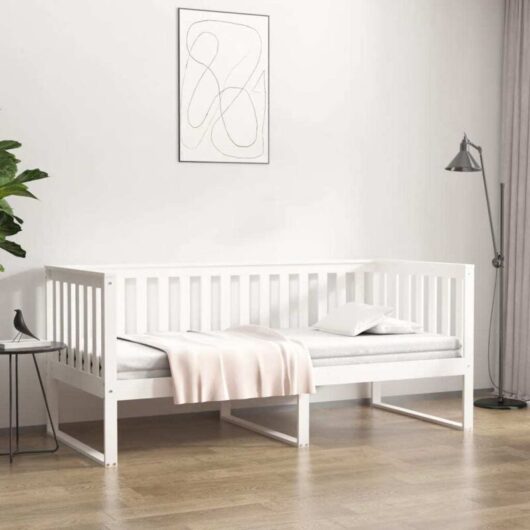 Vidaxl - Day Bed without Mattress White 90x190 cm Single Solid Wood Pine