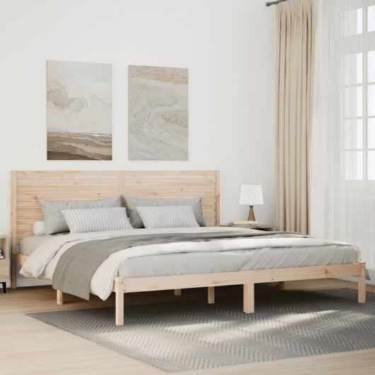 Vidaxl - Extra Long Bed Frame without Mattress 180x220 cm Solid Wood