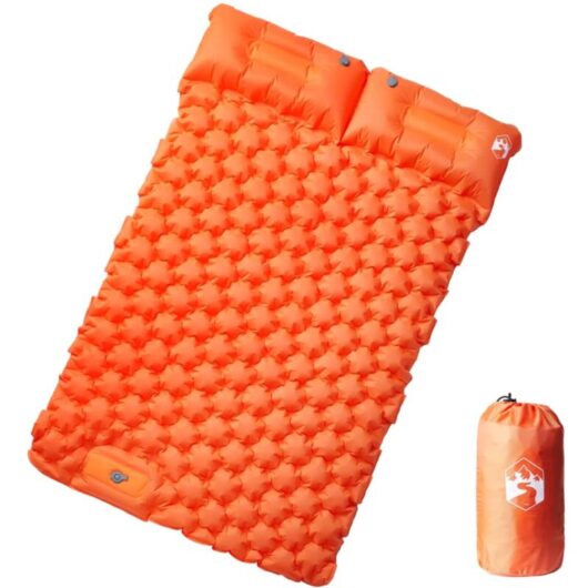Vidaxl - Self Inflating Camping Mattress with Pillows 2-Person Orange