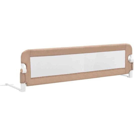 Vidaxl - Toddler Safety Bed Rail Taupe 150x42 cm Polyester