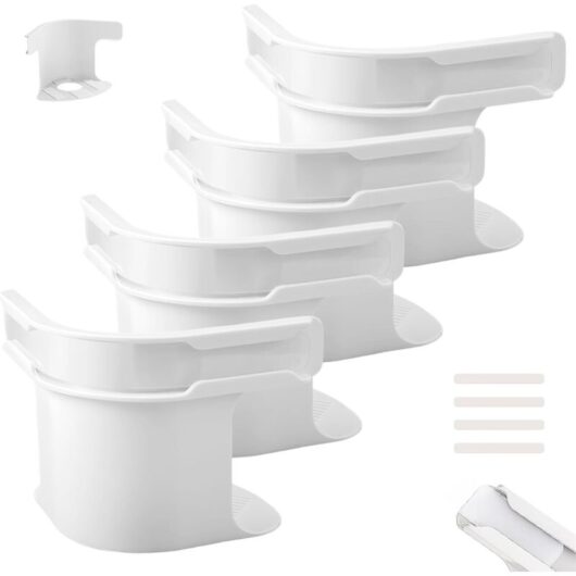 4-Piece Removable Corner Bed Sheet Holder with Locking Strips, Mounted Mattress Sheet Fixers, Bed Lock Keepers, Anti-Slip Design, White