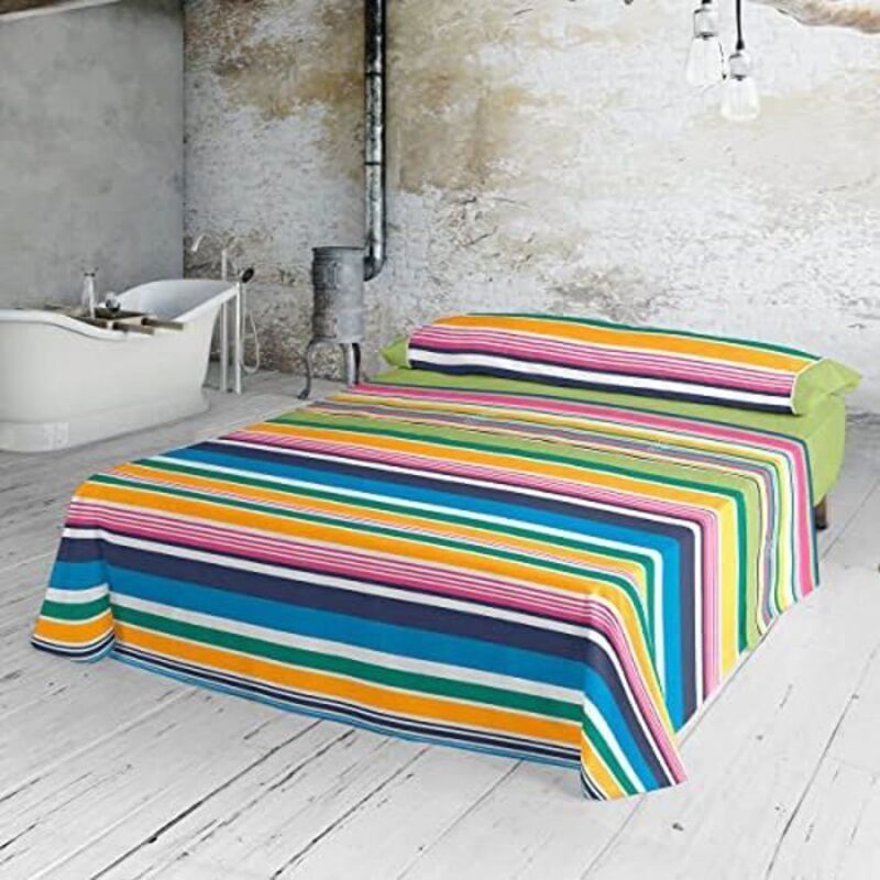 Bedding set - LOIS - Frida - Printed pattern - 50% cotton, 50% polyester - Compatible with mattresses from 25 to 30 cm