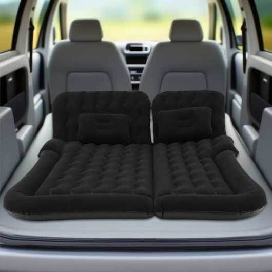 Car Mattress, SUV Car Air Mattresses, Movable, Thicker Air Bed for Travel, Camping, Outdoor Activities, Removable Inflatable Mattress with 2 Cushions