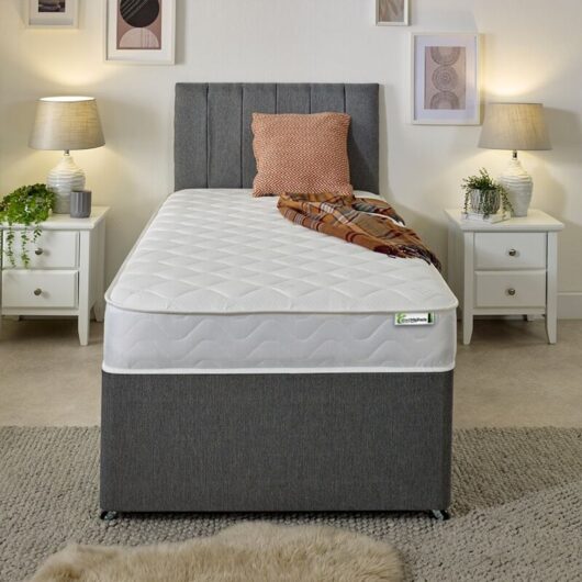 Cooltouch Hybrid Mattress - 18cm Deep, Memory Foam & Coil Spring Support - European Small Single