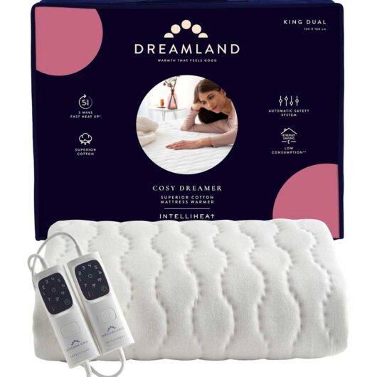 Dreamland Cosy Dreamer Superior Mattress Warmer King Dual 150X160 Cm