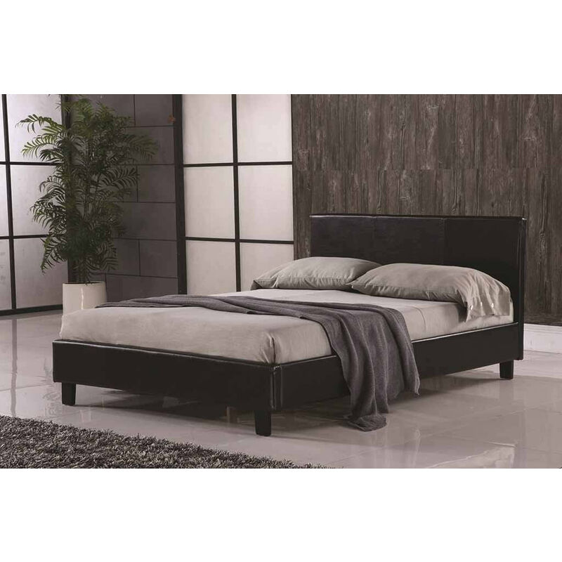 Furniturestop - Black - Spring Memory Foam Mattress 5ft - Black