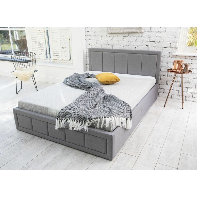 Furniturestop - Plush Black - 1500 Pocket Spring Mattress 4ft6 - Plush Black
