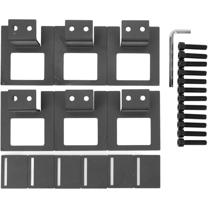 Groofoo - 6pcs Anti Slip Mattress Gasket Anti Scratch Adjustable Thickened Widened Steel Mattress Slide Stopper for Bed Frames