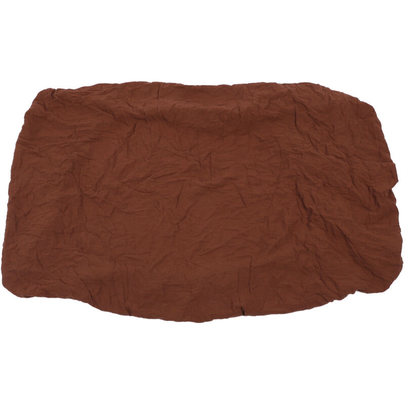 Groofoo - Baby Muslin Crib Sheet Soft Breathable Wrinkle Resistant Skin Friendly Crib Mattress Sheet for Toddler Bed Brown