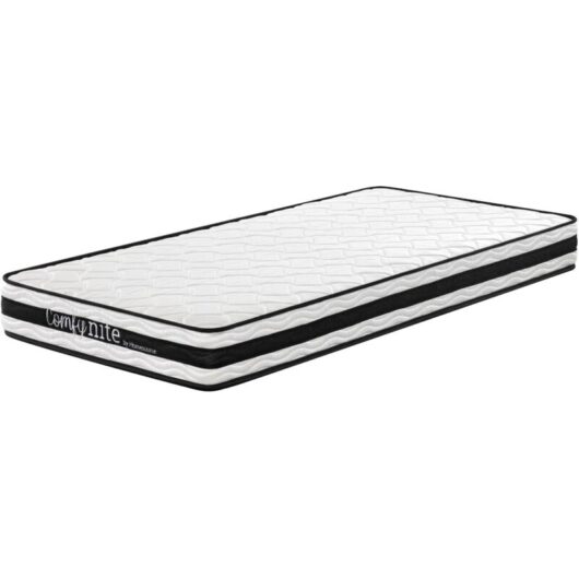 Home Source - Bonnell Coil System White Quilted Mattress 3ft Single Medium Firmness Flat Pack
