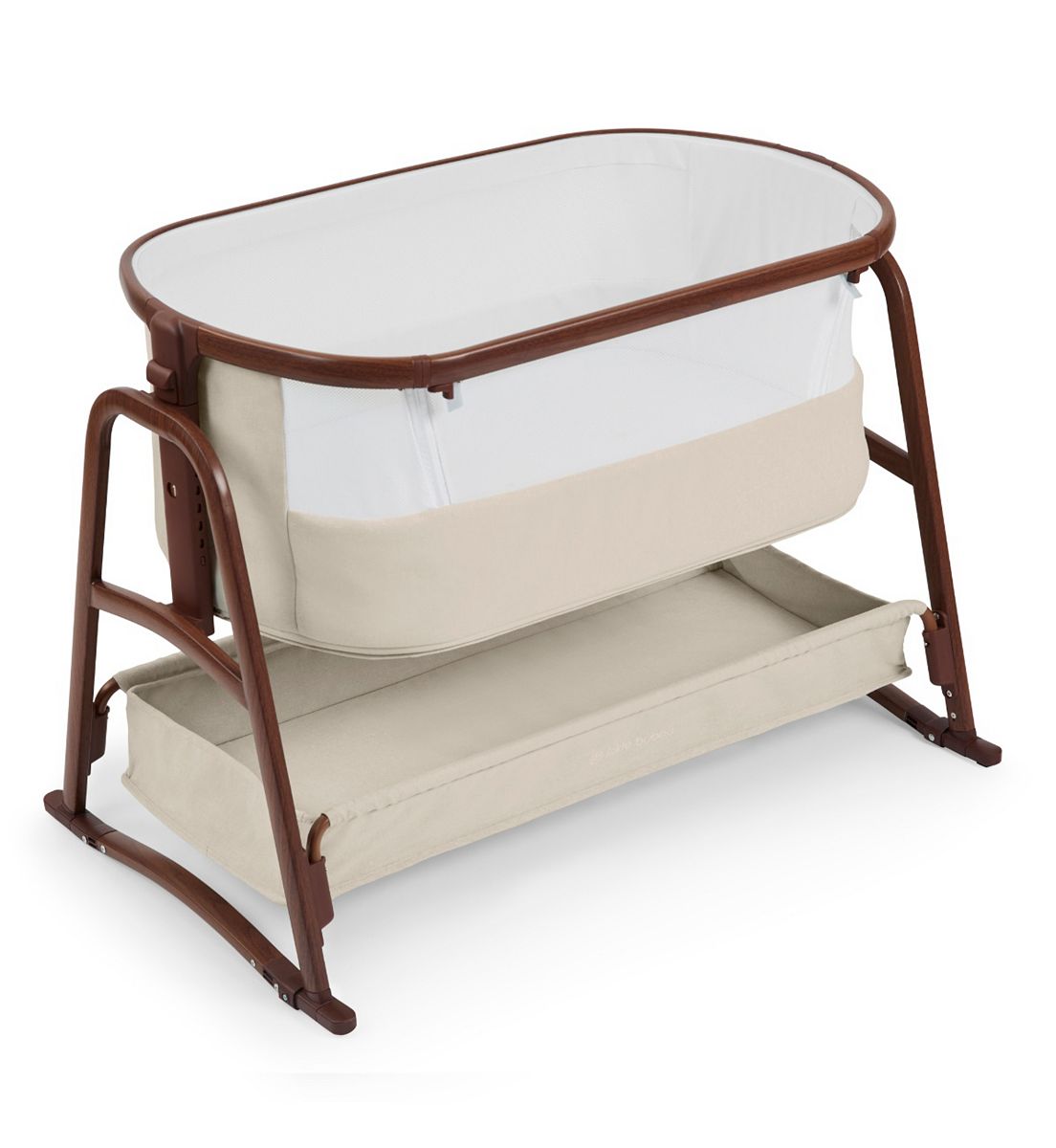 Ickle Bubba Bubba&me Luxe Bedside Crib - Stone