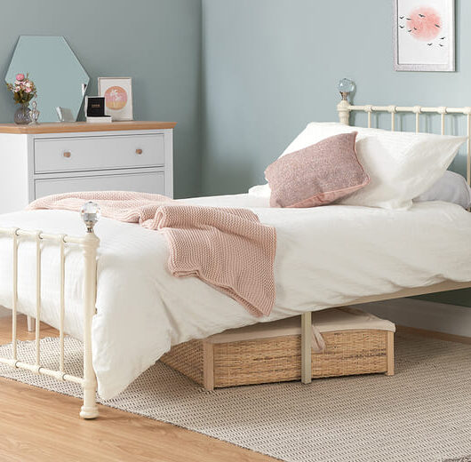 Jessica Cream Kids Bed, Single