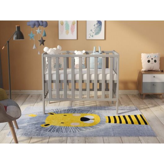 Love For Sleep - Paris Space Saver Cot 100x50cm with Aloe Vera Quilted mattress (Grey) - Grey