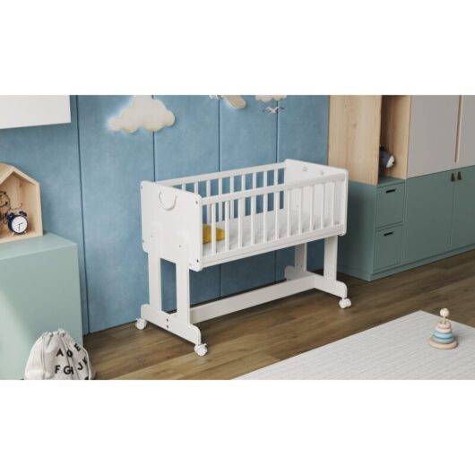 Love For Sleep - SmartCrib Smart 6in1 Bedside Crib 90x40cm with Aloe Vera Quilted mattress (White) - White